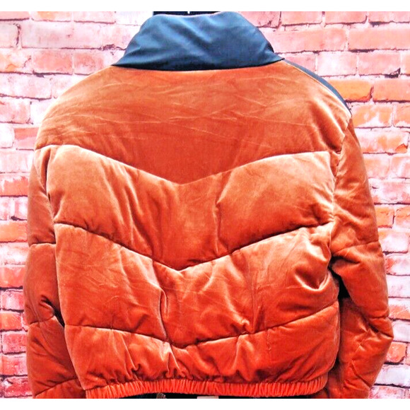 Celebrity Pink Womens Cognac Colored Full Zippered & Buttoned Puffer Coat - Picture 4 of 11